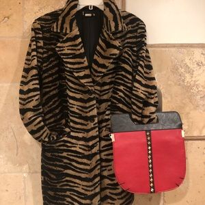 Vintage Tiger Print Jacket Size L